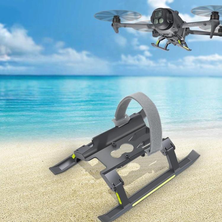 Tren de aterrizaje plegable con bandas reflectantes YX para DJI Mavic 4 Pro (gris)