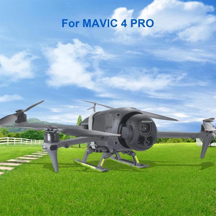 Tren de aterrizaje plegable con bandas reflectantes YX para DJI Mavic 4 Pro (gris) — imagen 2