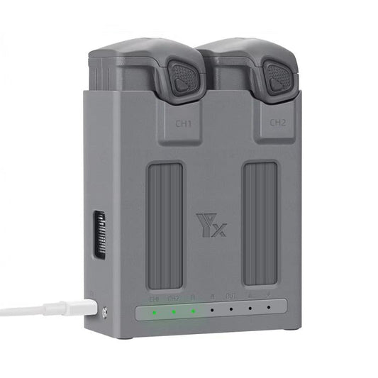 Batería Cargador de doble canal YX, administrador de, estación de carga simultánea para DJI Mavic 4 Pro