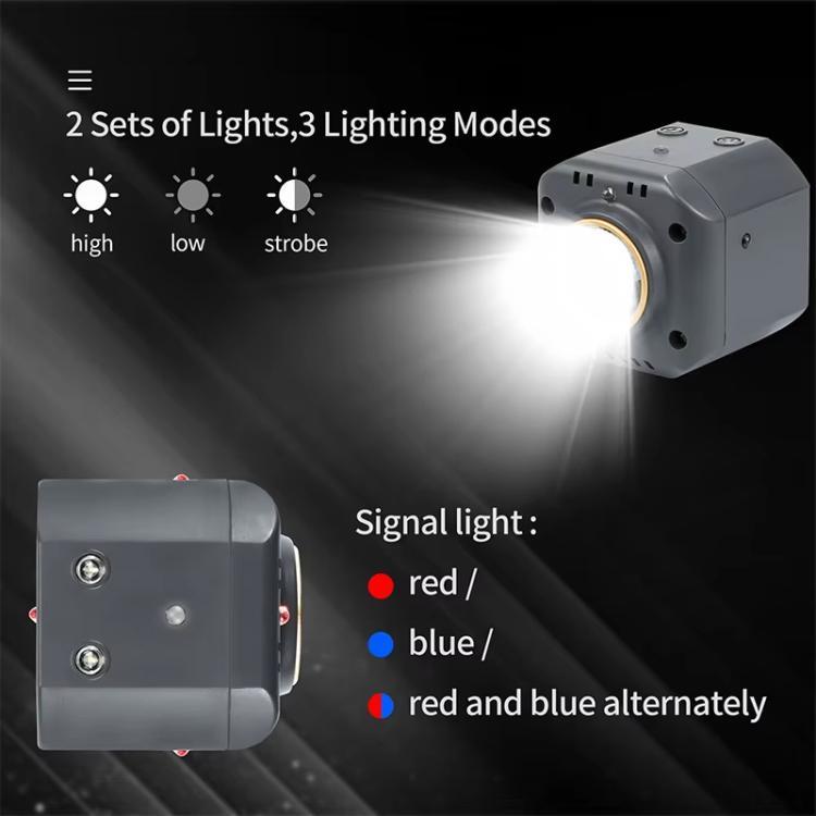 Foco LED ajustable YX de 300 lúmenes para vuelo nocturno con 3 modos (negro) para dron para DJI Mavic 4 Pro — imagen 5