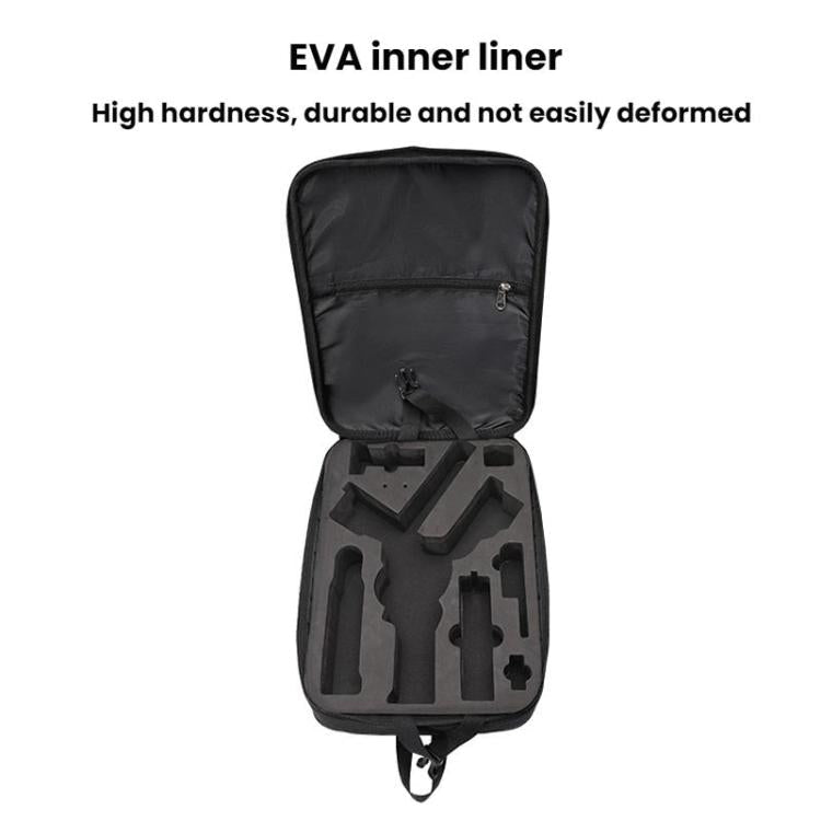 Bolsa de almacenamiento, mochila portátil de doble hombro para DJI RS 4 (negra) — imagen 8