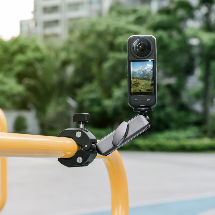 Soporte para manillar de bicicleta y motocicleta para cámaras de acción GoPro/ /Insta 360. Especificaciones: con varilla de……