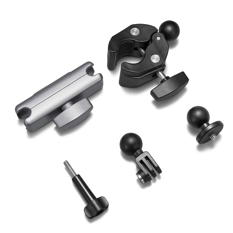 Soporte para manillar de bicicleta y motocicleta para cámaras de acción GoPro/ /Insta 360. Especificaciones: estándar 5 en 1…
