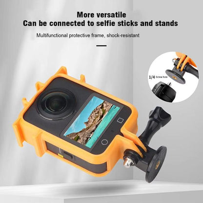 Marco de expansión CQT para cámara, protector antiarañazos y a prueba de golpes, zapata fría negra para DJI Osmo 360 — image…