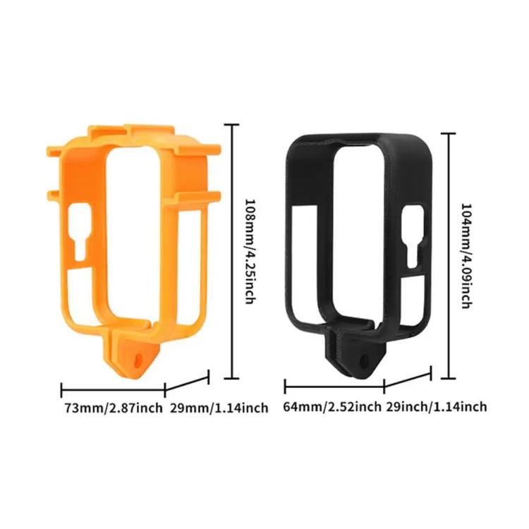 Marco de expansión CQT para cámara, protector antiarañazos y a prueba de golpes, color naranja para DJI Osmo 360 — imagen 10