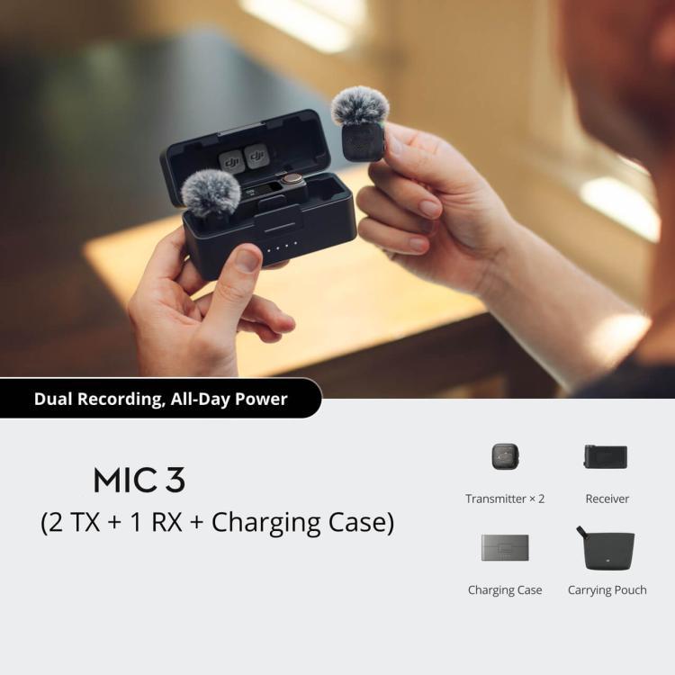 Original para DJI Mic 3 (1 transmisión + 1 recepción) — imagen 3