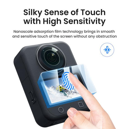 Protector de pantalla de vidrio templado AMigisn HD para cámara para DJI Osmo 360 (2 juegos) — imagen 3