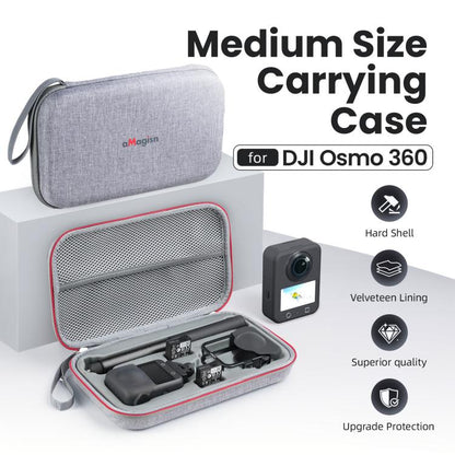 Estuche de almacenamiento mediano aMagisn, bolsa organizadora duradera con bandeja interior desmontable para DJI Osmo 360 (g…