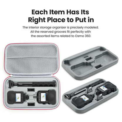 Estuche de almacenamiento mediano aMagisn, bolsa organizadora duradera con bandeja interior desmontable para DJI Osmo 360 (g…
