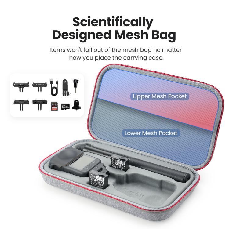 Estuche de almacenamiento mediano aMagisn, bolsa organizadora duradera con bandeja interior desmontable para DJI Osmo 360 (g…