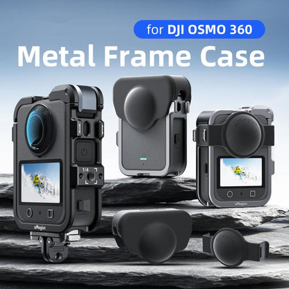 Jaula metálica de liberación rápida AMagisn, soporte de montaje para cámara para DJI Osmo 360 (acero ahumado) — imagen 2