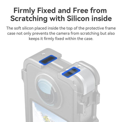Jaula metálica de liberación rápida AMagisn, soporte para cámara para DJI Osmo 360 (negro) — imagen 10