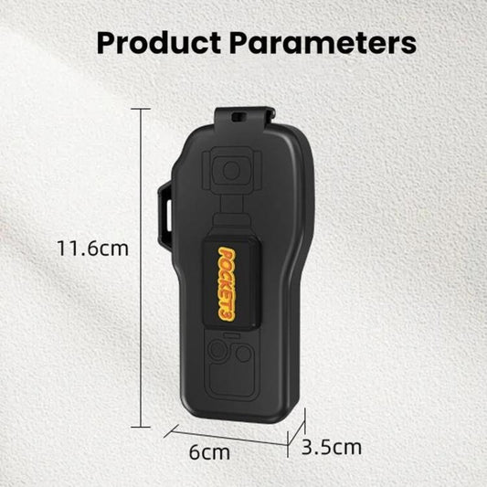 Cubierta protectora para lente y pantalla del cuerpo de BRDRC para DJI Osmo Pocket 3 (negra) — imagen 2