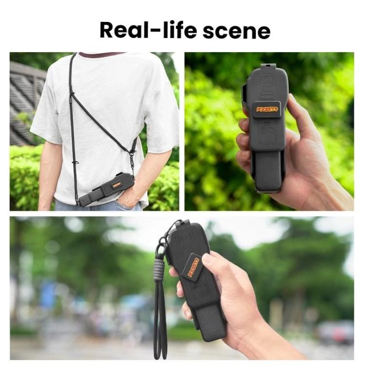 Cubierta protectora para lente y pantalla del cuerpo de BRDRC para DJI Osmo Pocket 3 (negra) — imagen 13