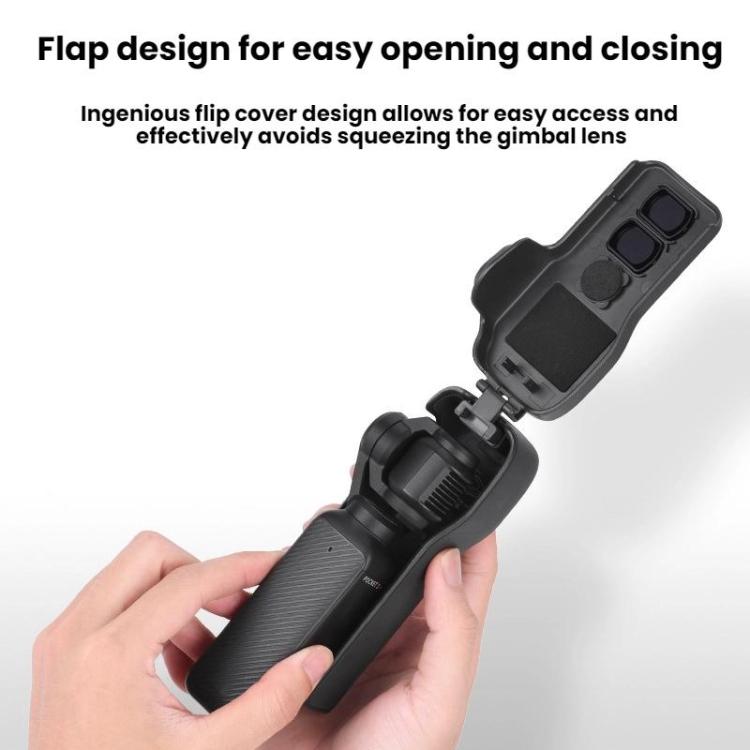 Cubierta protectora para lente y pantalla del cuerpo de BRDRC para DJI Osmo Pocket 3 (negra) — imagen 5