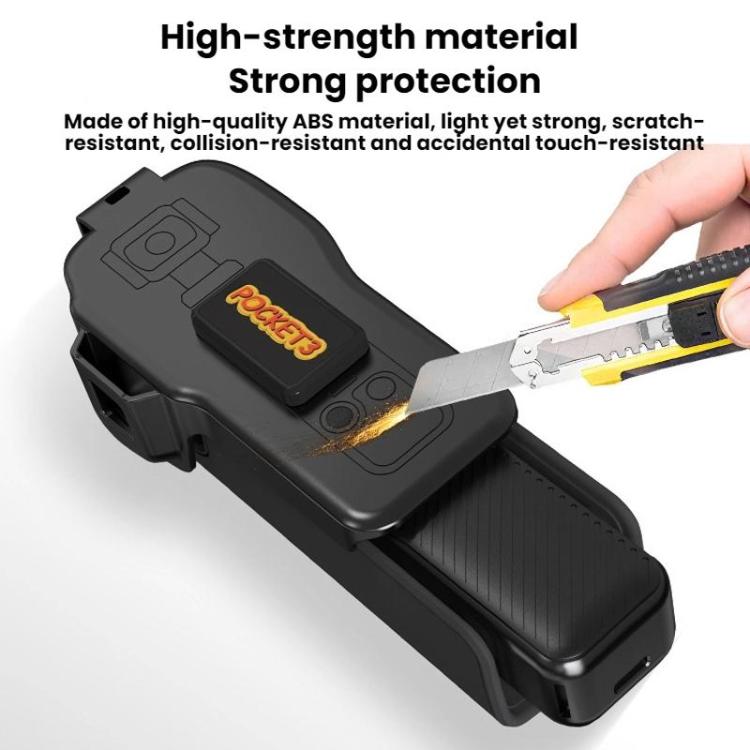 Cubierta protectora para lente y pantalla del cuerpo de BRDRC para DJI Osmo Pocket 3 (negra) — imagen 9