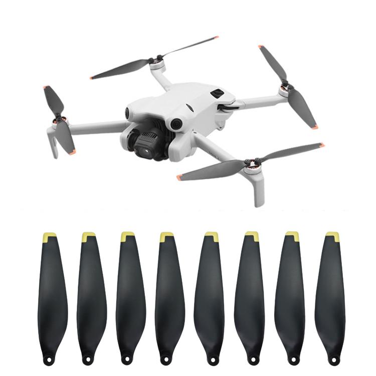 Hélice 4 pares de palas de, 6030F, piezas de repuesto para DJI Mini 4 Pro (punta dorada) — imagen 2
