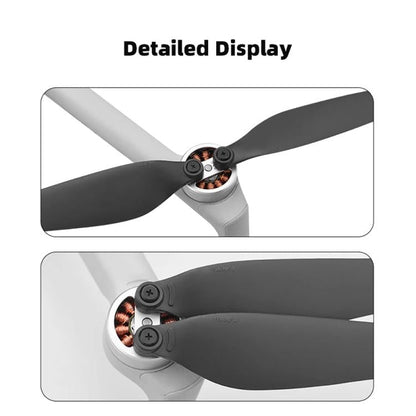 Hélice 4 pares de palas de, 6030F, piezas de repuesto para DJI Mini 4 Pro (punta dorada) — imagen 5