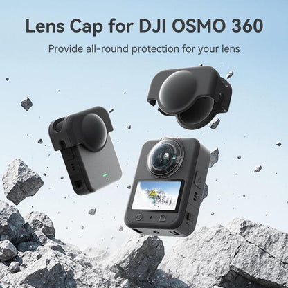 Tapa de lente de silicona aMagisn, funda protectora antirrayas para DJI Osmo 360 (negra) — imagen 2
