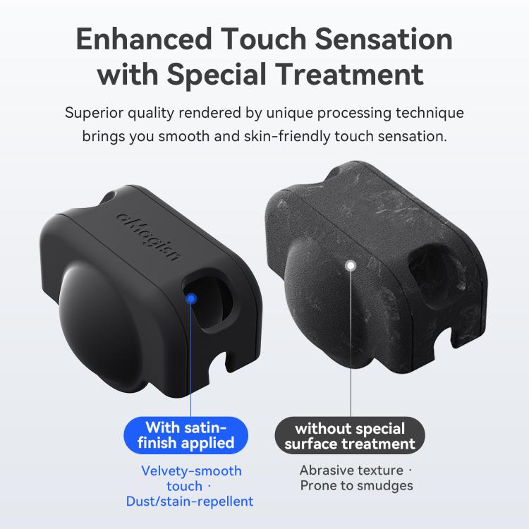 Tapa de lente de silicona aMagisn, funda protectora antirrayas para DJI Osmo 360 (negra) — imagen 5