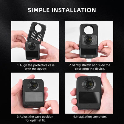 Funda de silicona, antiarañazos, antigolpes, antipolvo y con tapa para lente para DJI Osmo 360 — imagen 11