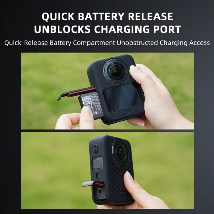 Funda de silicona, antiarañazos, antigolpes, antipolvo y con tapa para lente para DJI Osmo 360 — imagen 4