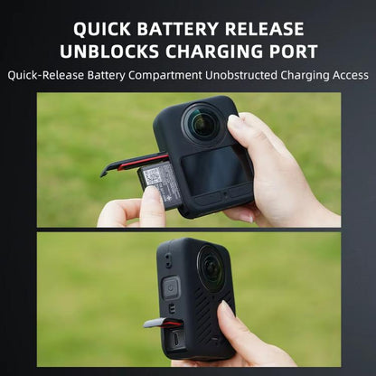 Funda de silicona, antiarañazos, antigolpes, antipolvo y con tapa para lente para DJI Osmo 360 — imagen 4