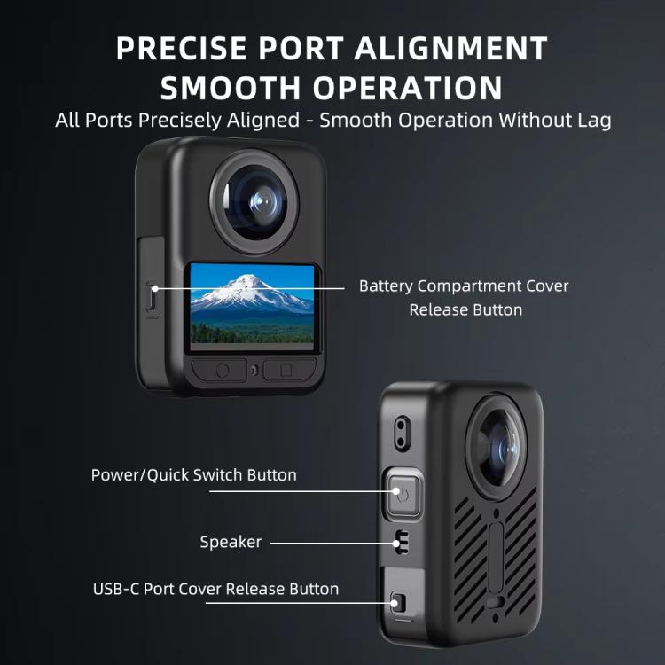 Funda de silicona, antiarañazos, antigolpes, antipolvo y con tapa para lente para DJI Osmo 360 — imagen 7