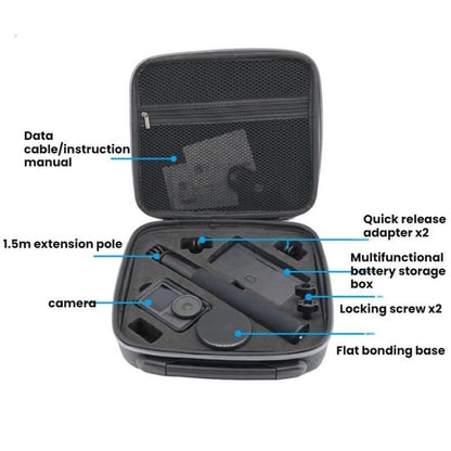 Bolsa de almacenamiento para cámara de acción Pro/4/3 para DJI Osmo Action 5 (gris oscuro) — imagen 4