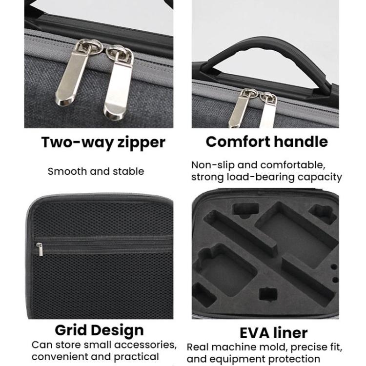 Bolsa de almacenamiento para cámara de acción Pro/4/3 para DJI Osmo Action 5 (gris oscuro) — imagen 6