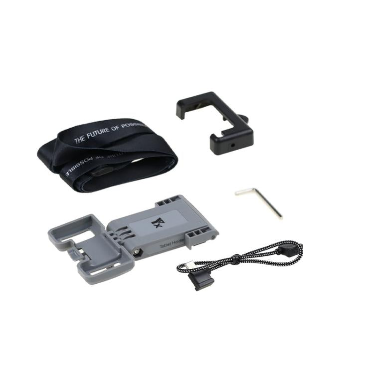 Soporte ajustable para tableta YX para control remoto RC-N, juego de cables USB-C, color gris