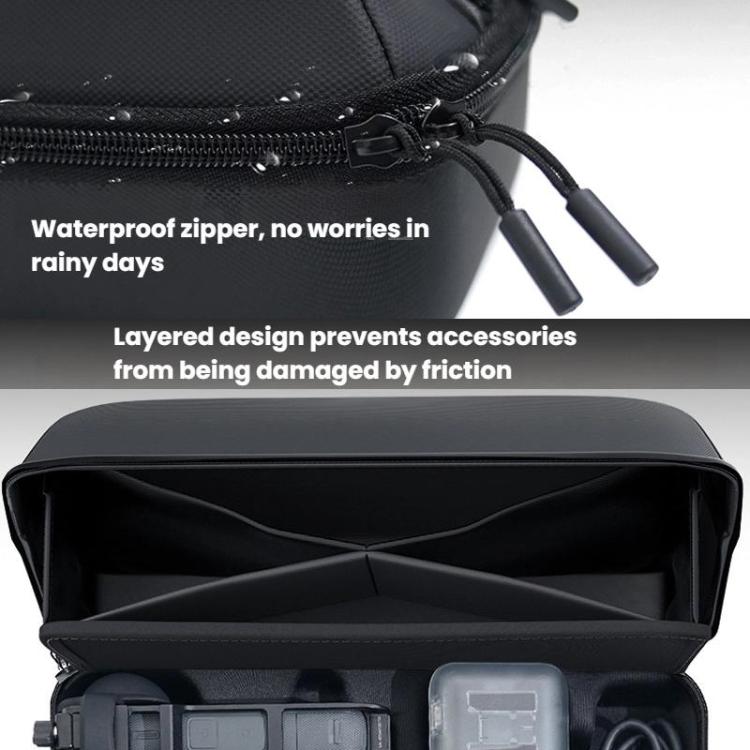 Bolsa de almacenamiento CYNOVA OX5-SNB-CY para Insta360 X5, portátil, impermeable (negro) — imagen 7