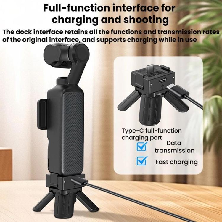 Trípode de liberación rápida CYNOVA OP3-XDT-CY para DJI Osmo Pocket 3 (negro) — imagen 2