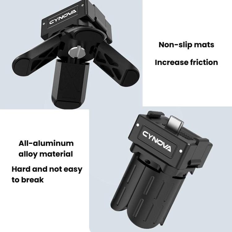 Trípode de liberación rápida CYNOVA OP3-XDT-CY para DJI Osmo Pocket 3 (negro) — imagen 6
