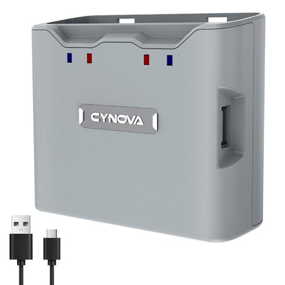 2 SE / 4K CYNOVA C-MN-201, gestor de carga portátil de doble vía con puertos USB-C para DJI Mini 2