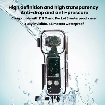 Funda impermeable para cámara HD, cubierta protectora subacuática para DJI Osmo Pocket 3 (transparente) — imagen 2