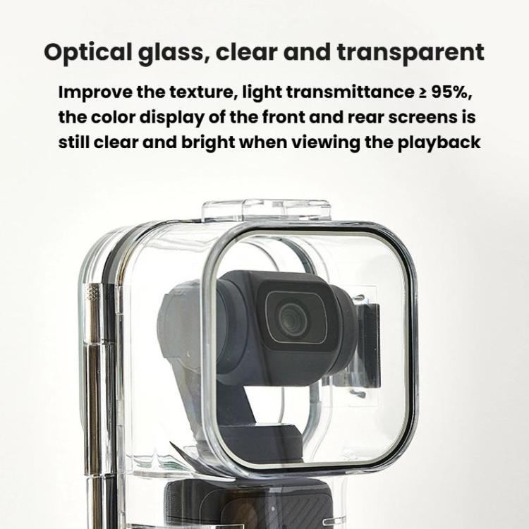 Funda impermeable para cámara HD, cubierta protectora subacuática para DJI Osmo Pocket 3 (transparente) — imagen 3