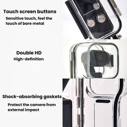 Funda impermeable para cámara HD, cubierta protectora subacuática para DJI Osmo Pocket 3 (transparente) — imagen 7