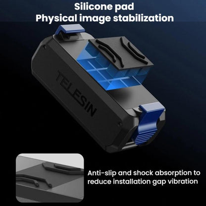 Soporte adaptador magnético TELESIN para DJI Osmo Action 3 (negro) — imagen 4