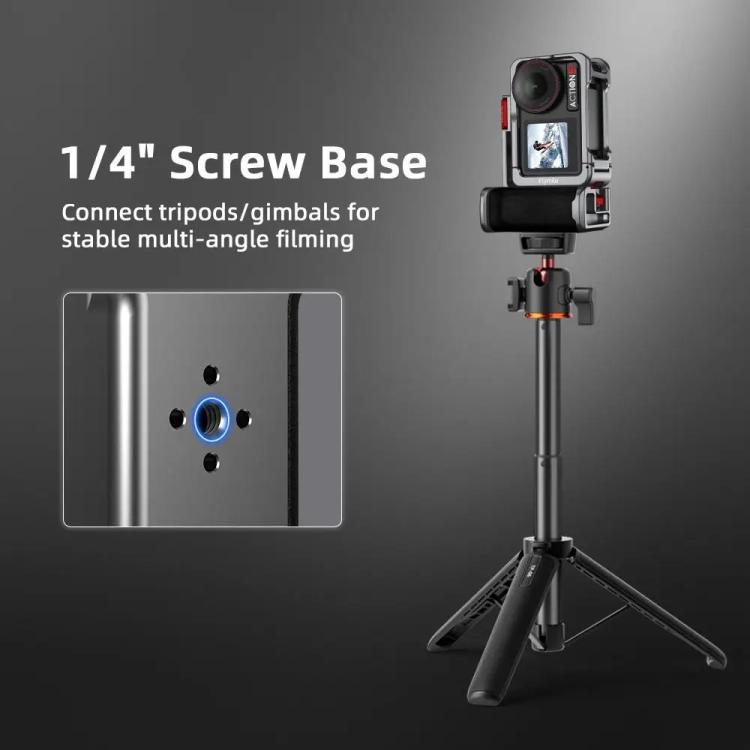 Kit de empuñadura Flymile Street Shooting para cámara de acción Pro/4/3, jaula de expansión de aluminio para DJI Osmo Action…