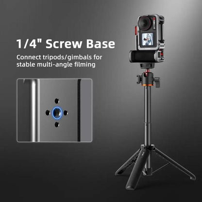 Kit de empuñadura Flymile Street Shooting para cámara de acción Pro/4/3, jaula de expansión de aluminio para DJI Osmo Action…