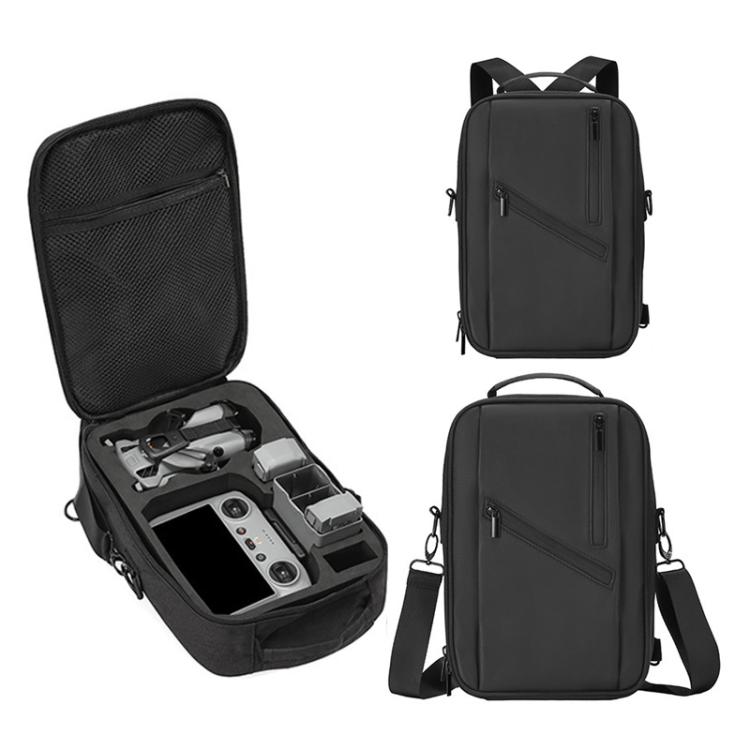 Estuche de transporte para dron, mochila de PU y EVA, bolso de hombro portátil para DJI Mini 5 Pro (negro)