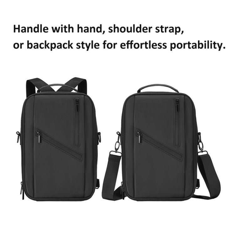 Estuche de transporte para dron, mochila de PU y EVA, bolso de hombro portátil para DJI Mini 5 Pro (negro) — imagen 4