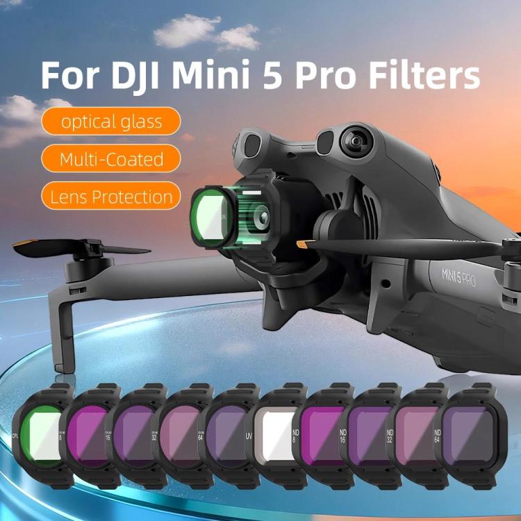 Filtros de lente magnéticos UV+CPL+ND16 para dron para DJI Mini 5 Pro — imagen 2