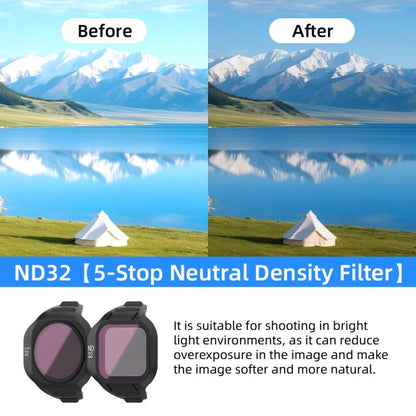 Filtros de lente magnéticos ND8+ND16+ND32+ND64 para dron para DJI Mini 5 Pro — imagen 7