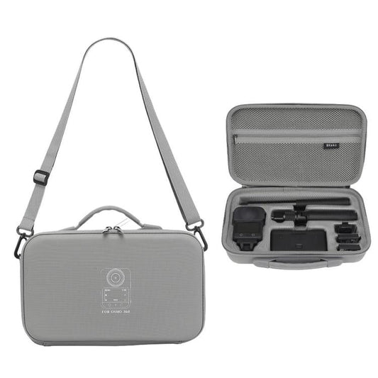 Estuche de transporte BKano, compatible con asa giratoria Vortex para DJI Osmo 360 (gris)