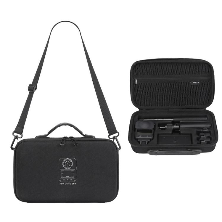 Estuche de transporte BKano, compatible con asa giratoria Vortex para DJI Osmo 360 (negro)
