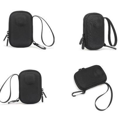Estuche de transporte BKano, bolso de mano portátil con mosquetón y correa de muñeca para DJI Osmo 360 (negro) — imagen 3