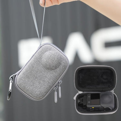 Estuche de transporte BKano, bolso de mano portátil con mosquetón y correa de muñeca para DJI Osmo 360 (gris)