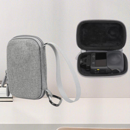 Estuche de transporte BKano, bolso de mano portátil con mosquetón y correa de muñeca para DJI Osmo 360 (gris) — imagen 2